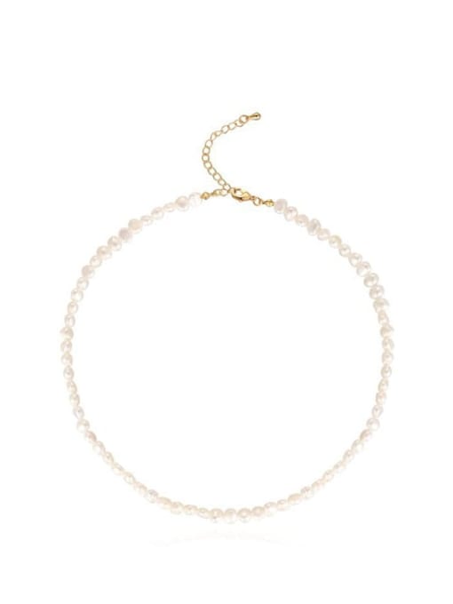 LM Freshwater Pearl Geometric Necklace for women