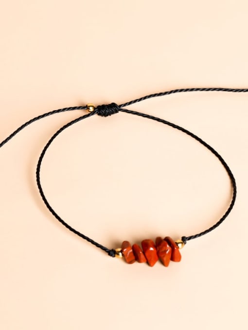 Redstone Natural Stone Minimalist Adjustable Bracelet