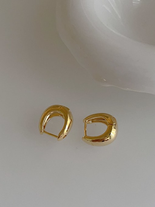 Gold earrings Alloy Geometric Trend Stud Earring