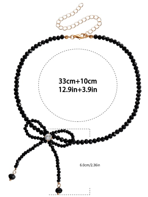 LM Stainless steel MGB beads Choker Necklace 2