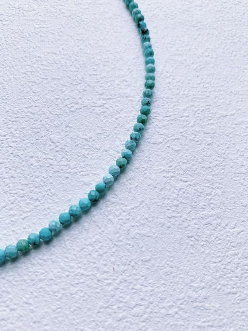 blue N-ST-0020 Natural  Gemstone Crystal Chain Irregular Bohemia Handmade  Beaded Necklace