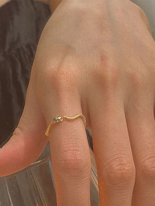 LM Alloy Geometric Dainty Band Ring 1