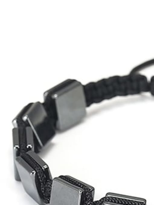 Square Bracelet Hematite Geometric Trend Adjustable Bracelet