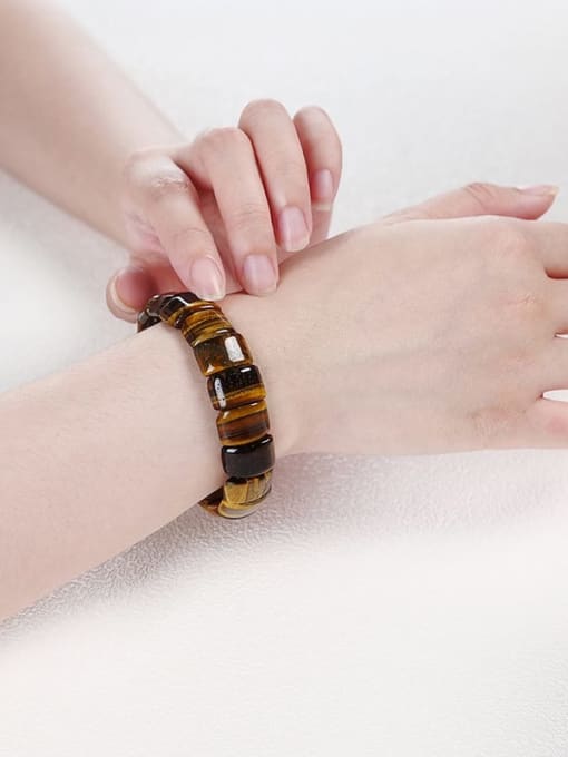 NA-Stone Natural Stone Geometric Minimalist Handmade Beaded Bracelet 1