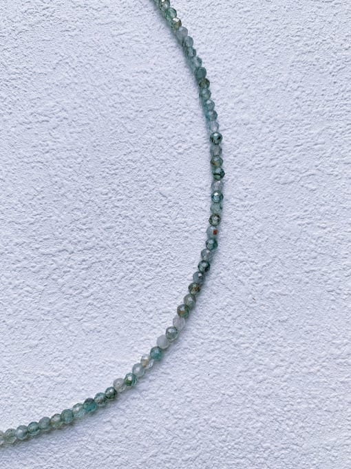 Scarlet White N-ST-0029 Natural  Gemstone Crystal Chain  Bohemia  Handmade Beaded Necklace 3