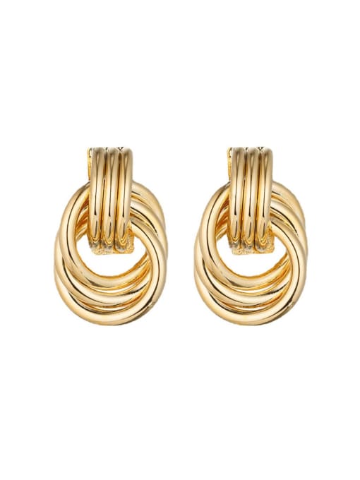 LM Brass Geometric Earring 0