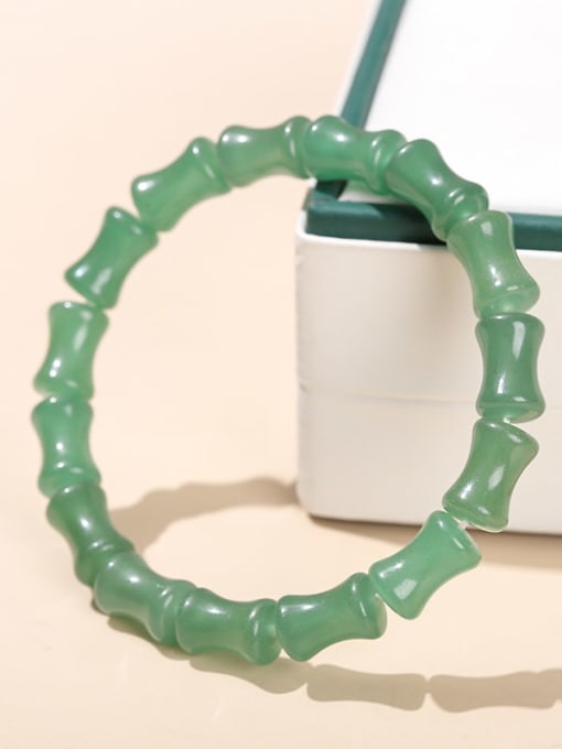 NA-Stone Jade Geometric Trend Beaded Bracelet 1
