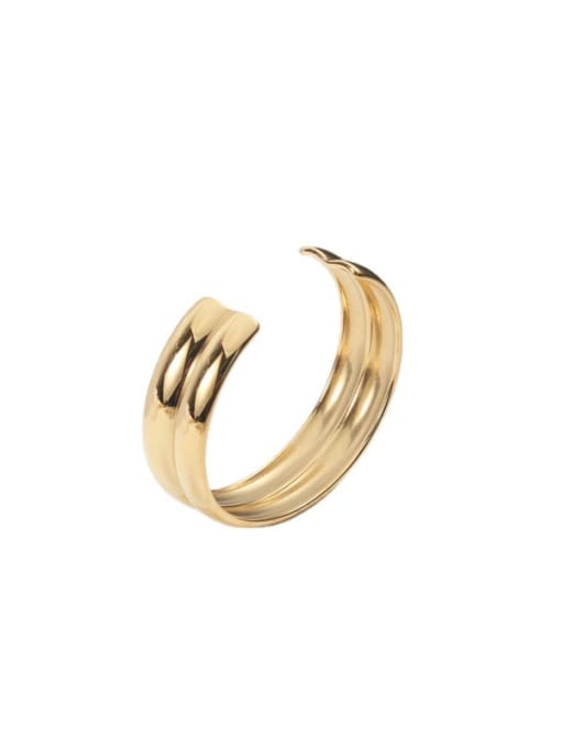 LM Titanium Steel Geometric Cuff Bangle