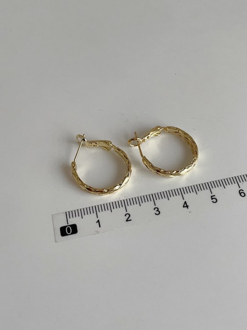LM Alloy Round Trend Hoop Earring 2