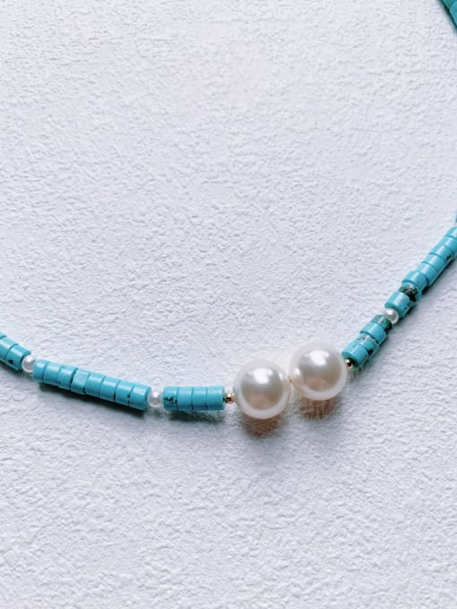 Scarlet White N-STPE-0010 Natural Gemstone Crystal Beads Chain Handmade Beaded Necklace 3