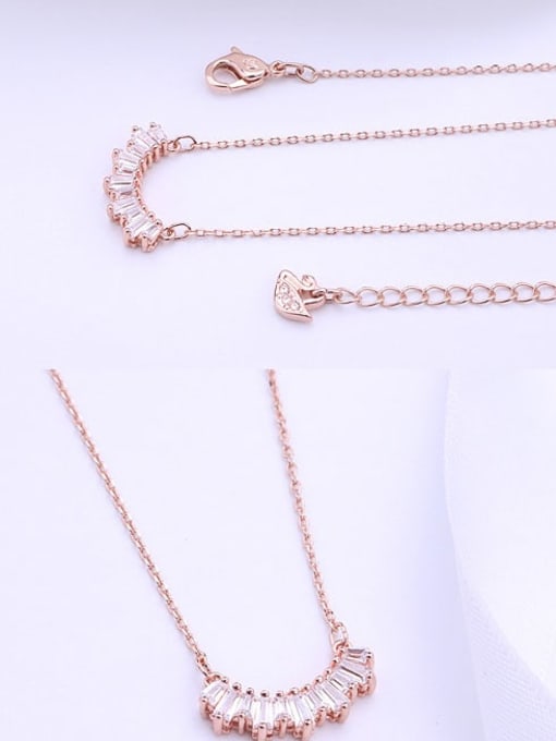 LM Alloy austrian Crystal White Dainty Necklace 2