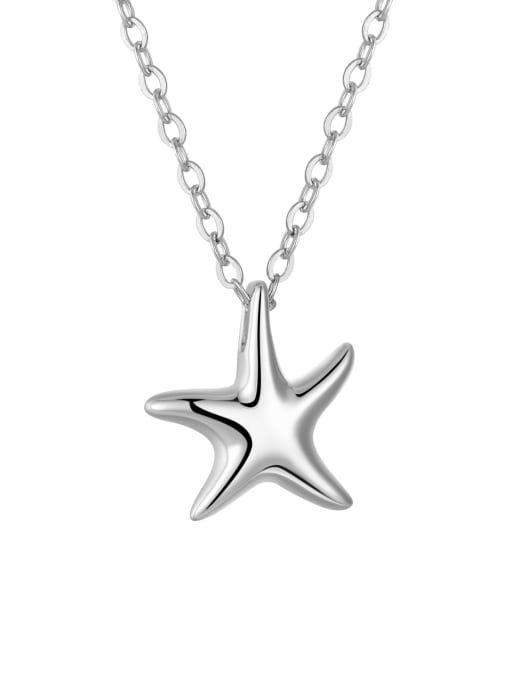 LM 925 Sterling Silver Pentagram Minimalist Necklace 3