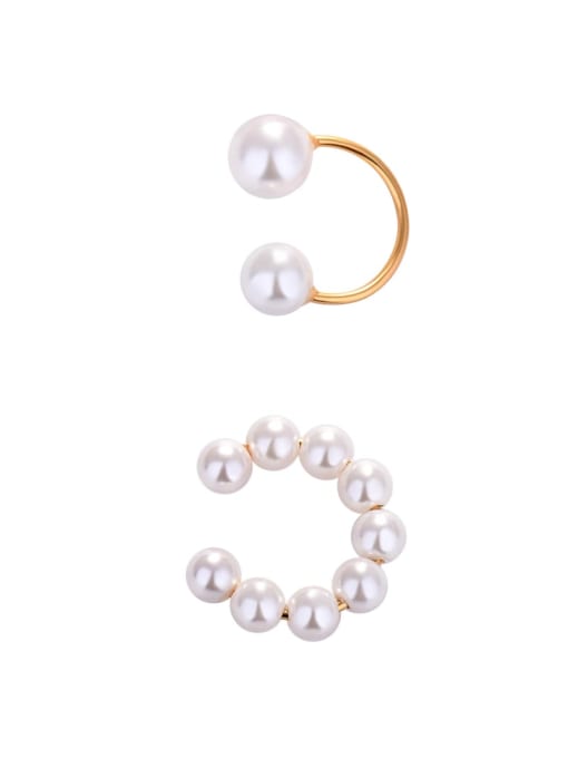 LM 925 Sterling Silver Shell Pearl Clip Earring with 2023 design