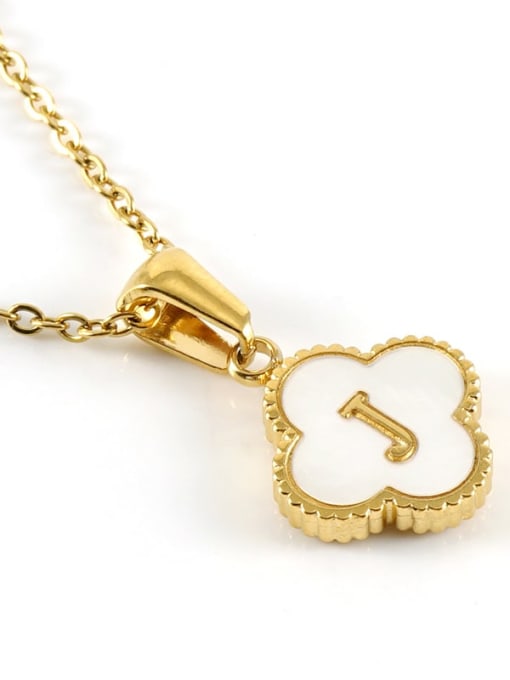J Stainless steel Initials Necklace