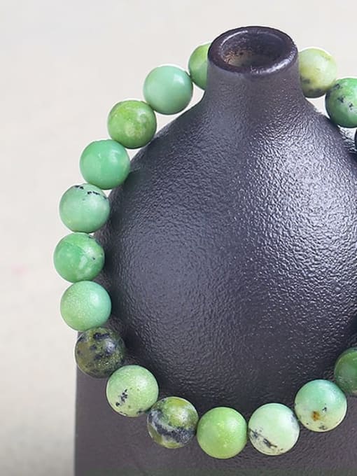 1A natural green Aobao Bracelet Natural Stone Minimalist Handmade Beaded Bracelet