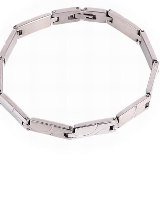 ALD1G2017986 Trend Geometric Titanium Steel Bracelet and Necklace Set
