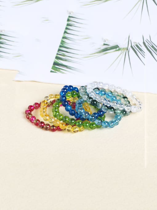 NA-Stone Crystal Minimalist Handmade Beaded Bracelet/Multi-color optional 1
