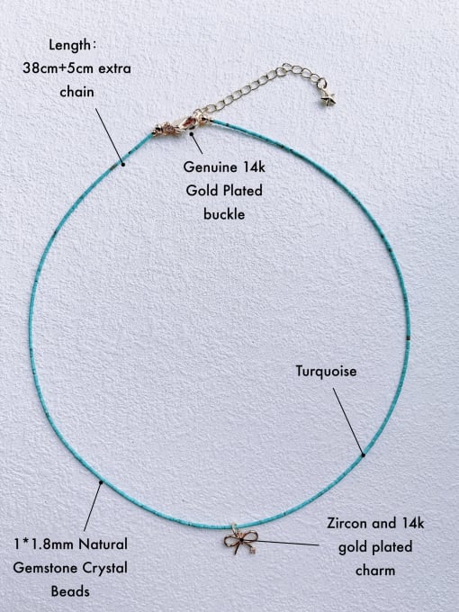Scarlet White N-DIY-007 Natural Stone Chain  Star Pendant Minimalist handmade Beaded Necklace 4