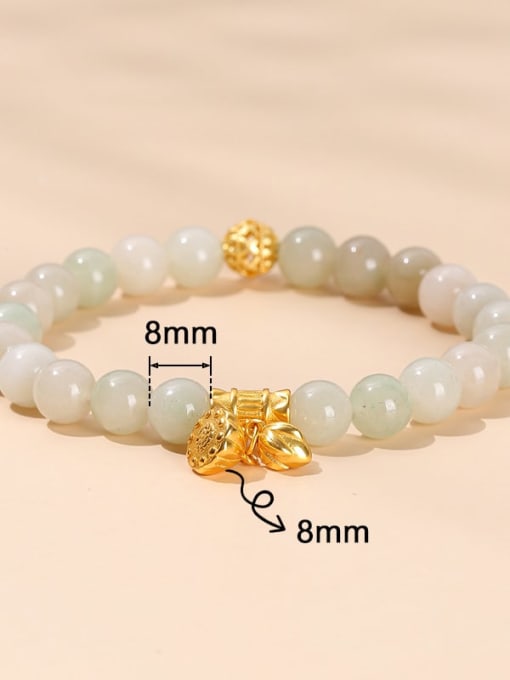 NA-Stone Alloy Flower Trend Beaded Bracelet 3