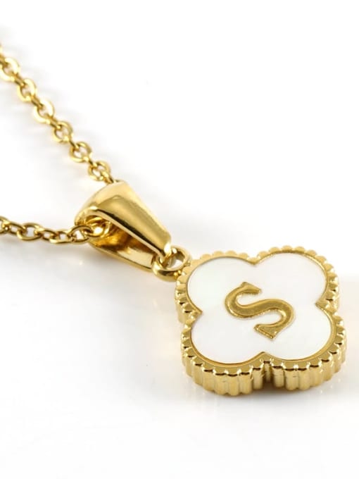 S Stainless steel Initials Necklace