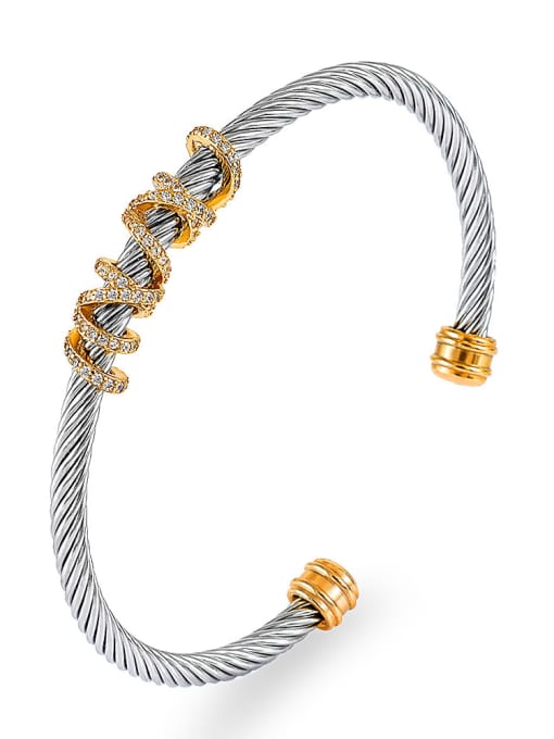 Style 1, Hard Gold Stainless steel Bracelet