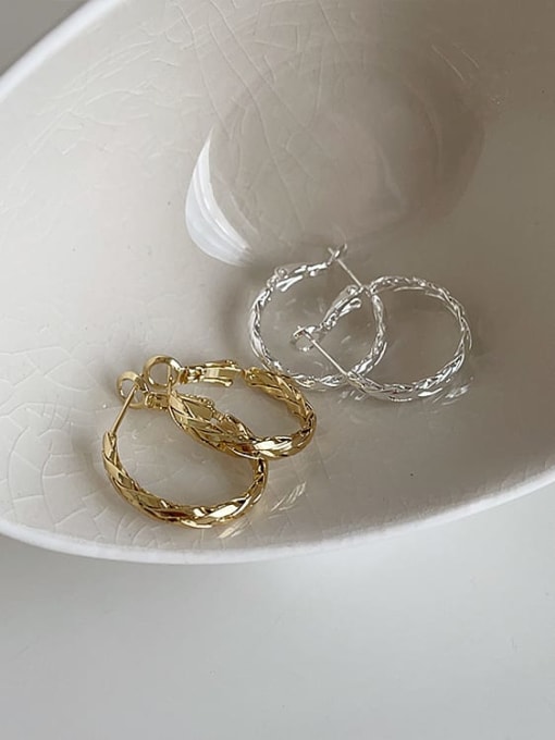 LM Alloy Round Trend Hoop Earring
