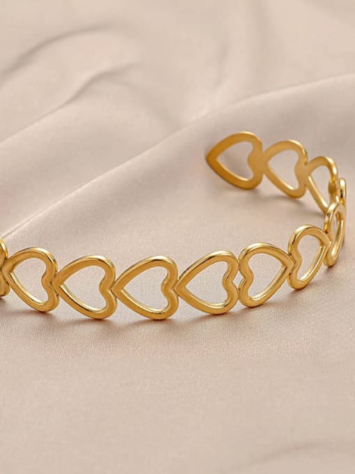 y540-1,Gold color Stainless steel Cuff Bangle with 18 styles