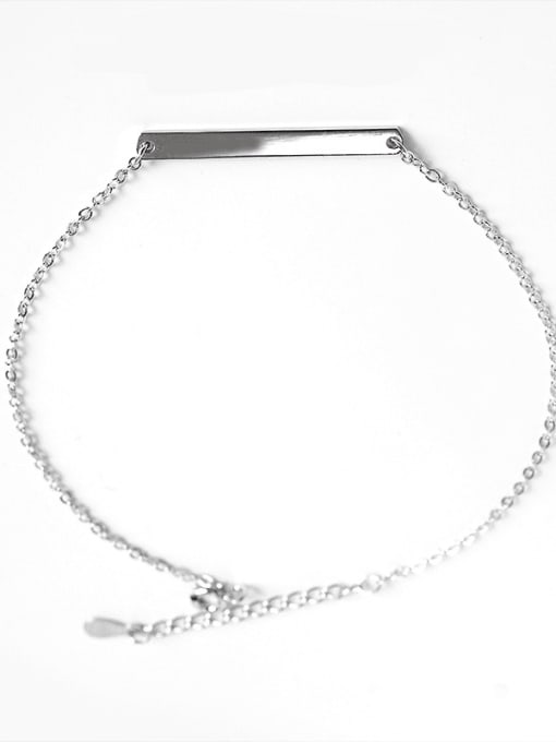 LM custom 925 Sterling Silver Minimalist Identification Bracelet 1