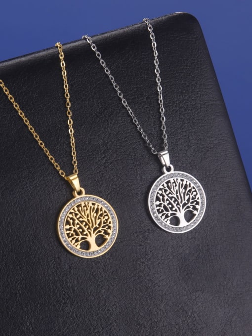 LM Stainless steel Tree of Life Necklace 2