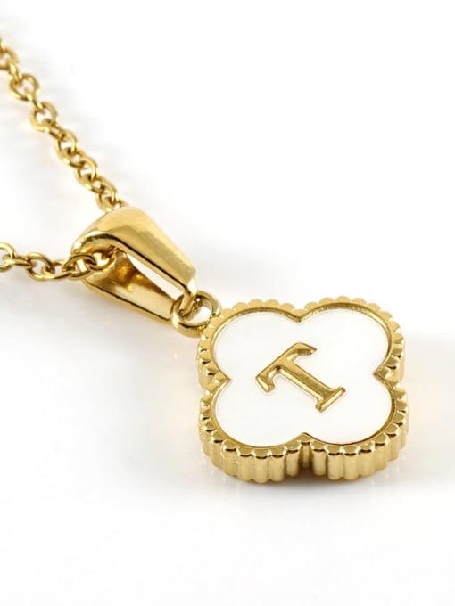 T Stainless steel Initials Necklace