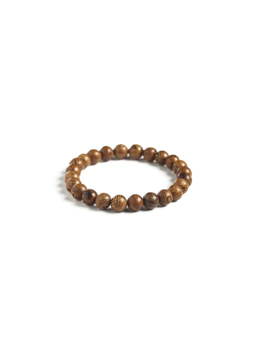 NA-Stone Wooden beads Vintage Handmade Beaded Bracelet 0