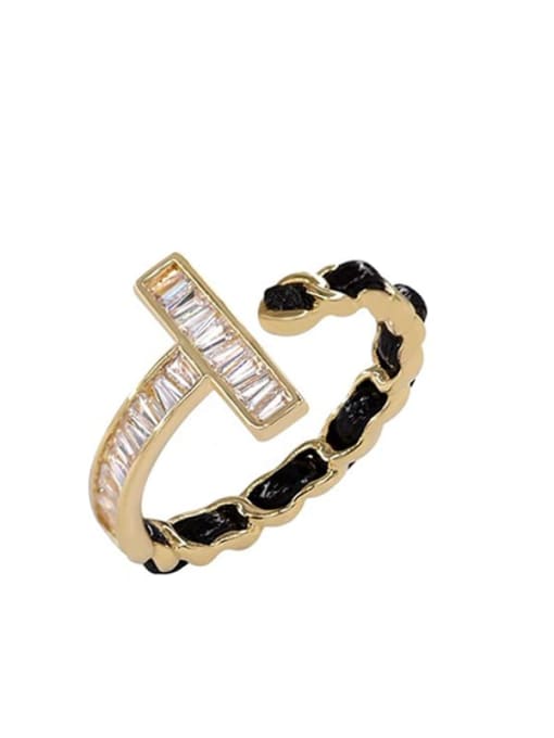 LM Alloy Geometric Trend Band Ring 0