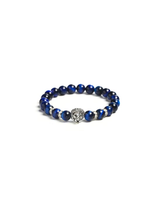 NA-Stone Alloy Crystal Lion Trend Handmade Beaded Bracelet/Multi-color optional 0