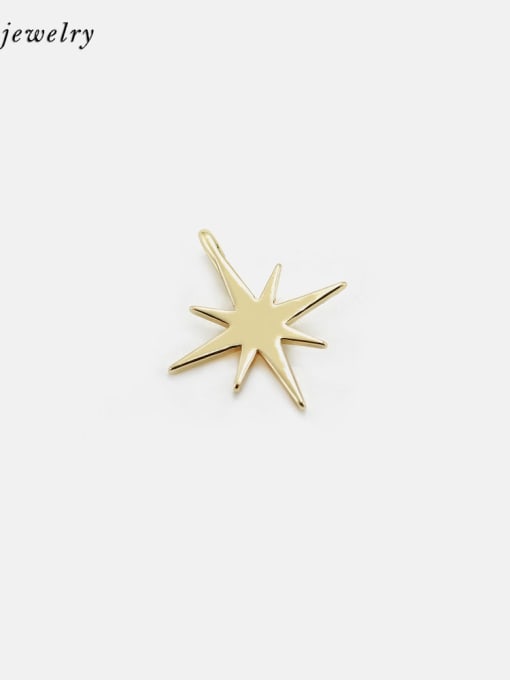 Golden smooth Brass Minimalist Star Pendant