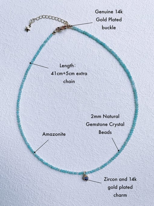 Scarlet White N-DIY-0014 Gemstone Crystal Chain Heart Pendant Minimalist Handmade Beaded Necklace 4