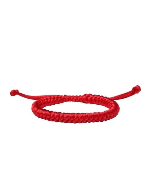 LM Red string Ethnic Adjustable Bracelet with two colors 0