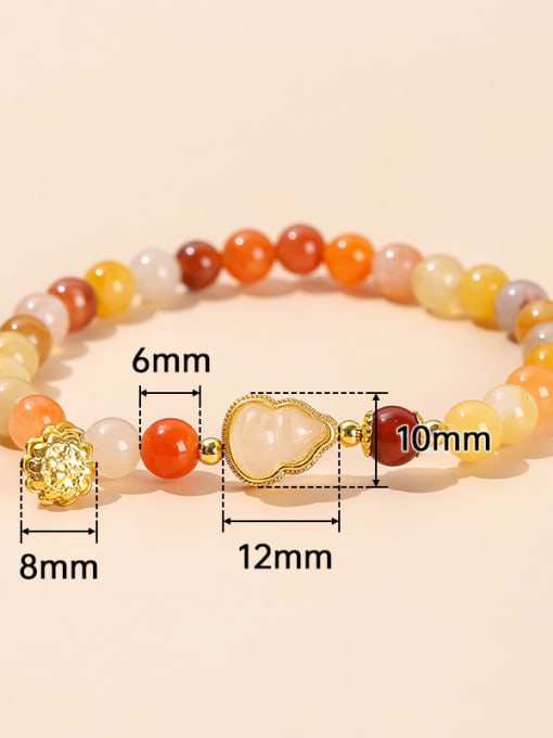 NA-Stone Alloy Geometric Cute Beaded Bracelet 3