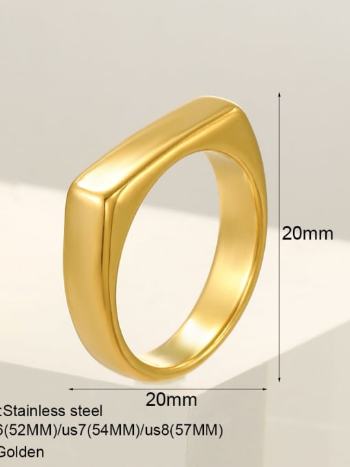 LM Titanium Steel D shape Ring 2