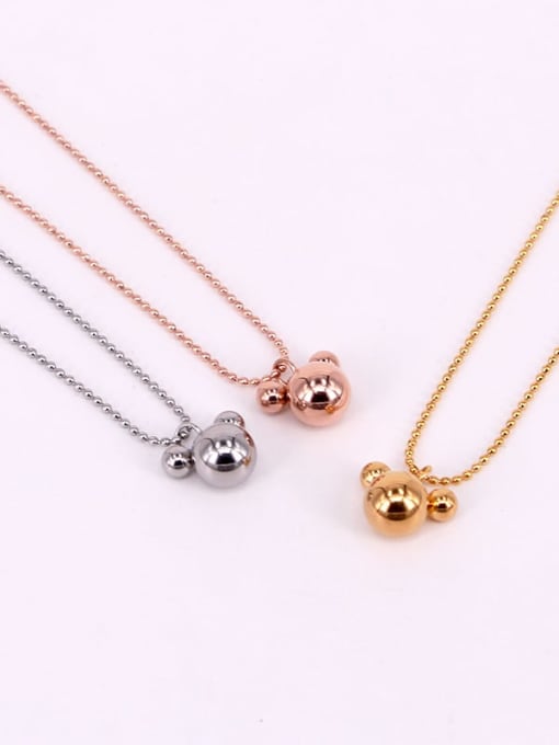 LM Titanium Lovely Mickey Necklace 0