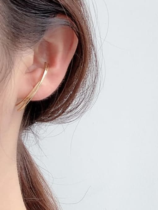 LM 925 Sterling Silver Minimalist Ear Cuff Earring 1