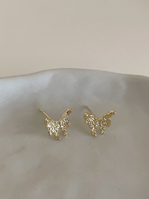 Gold earrings Alloy Cubic Zirconia Butterfly Dainty Stud Earring