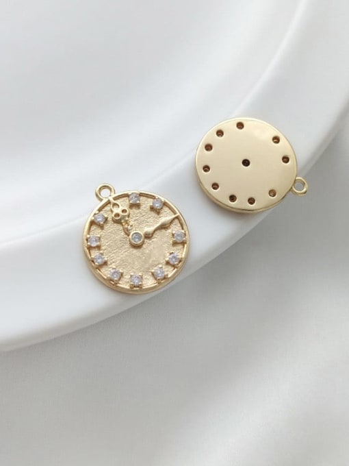 +Clock Pendant N-DIY-0032 Natural Gemstone Crystal Beads Chain Geometry Pendant Handmade Beaded Necklace