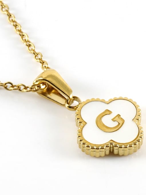 G Stainless steel Initials Necklace