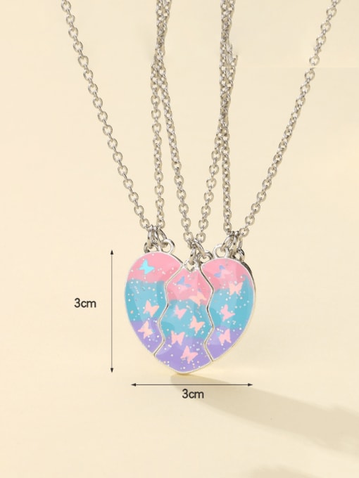 LM Alloy Enamel Heart Minimalist Necklace 2