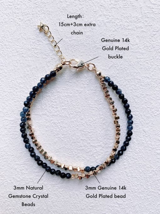 Scarlet White Natural  Gemstone Crystal Beads Chain  Minimalist Handmade Beaded Bracelet 4