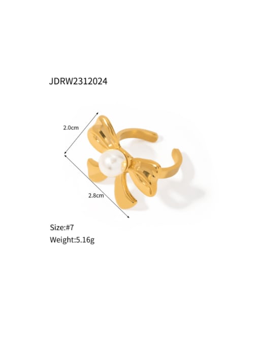JDRW2312024 Stainless steel Bowknot Minimalist Stud Earring