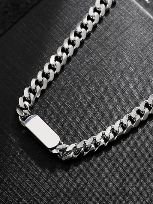 Necklace,45cm Plus 5cm Stainless steel Link Necklace