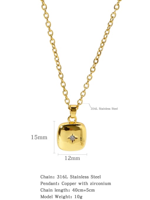 HN0030 Stainless steel Classic Sun Necklace With 16 Inch