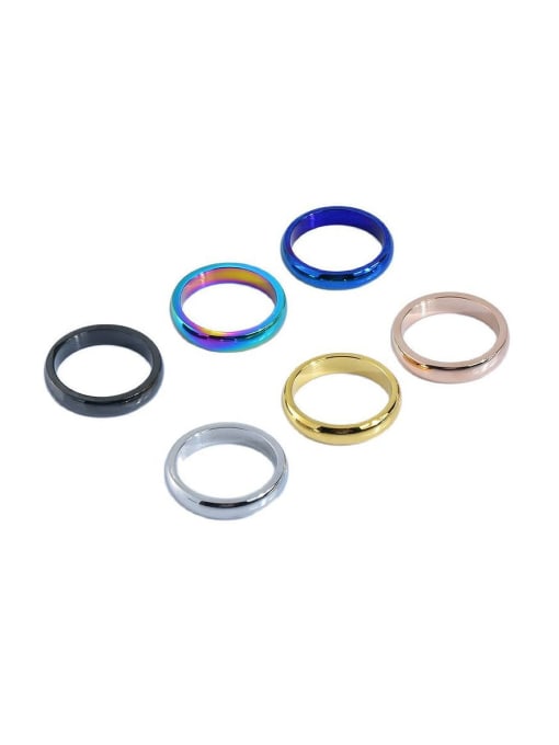 LM Titanium Steel Band Ring With customize 2
