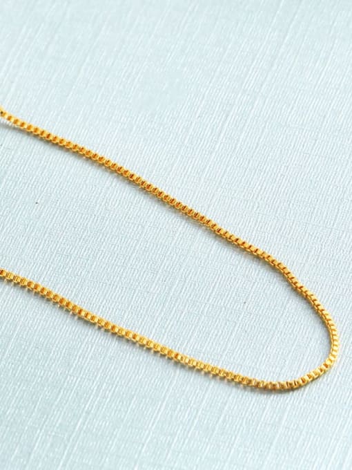 1mm, box chain Brass And 18K gold plating Chain